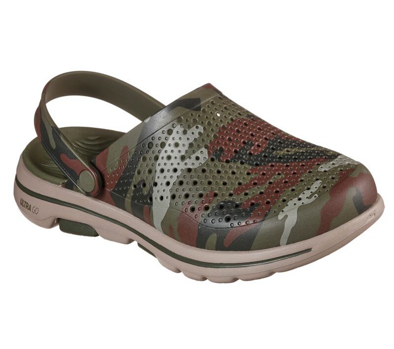 Skechers Herr Olivgröna Sandaler - Cali Gear: Gowalk 5 - Hideout - Sverige (ZMUOK-7069)